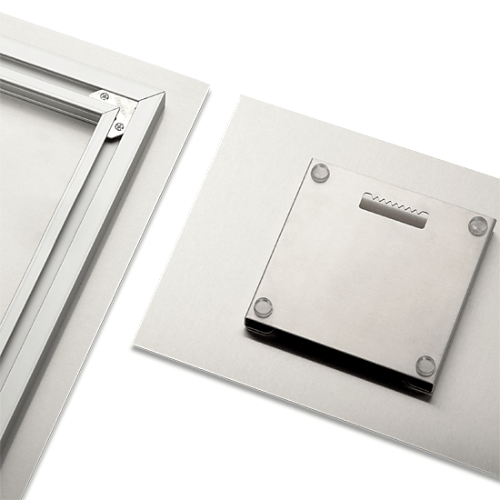 Floating mount for metal print